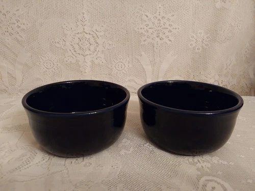Fiesta Fiestaware Cobalt Blue 6-inch Gusto Bowl Set of 2
