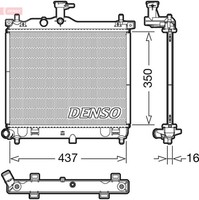 MotorküHler WasserküHler Denso DRM41012 FüR Hyundai I10 1 PA Crdi