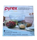 Pyrex Glass Mixing Bowl Set W Lids, Nesting Storage, Microwave & Dishwasher Safe