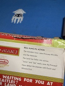 Kung Fu Heroes Nes Tested Authentic Game Box Nintendo 