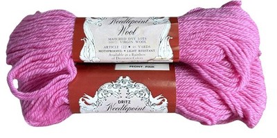 Peony Pink Scovill Dritz 2 (TWO) Matched Skeins 122-545 NOS Australia 40 Yds Ea