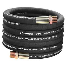 Fuel Transfer Hose, 3/4 Inch  20 Feet Pump Hose with 3/4" and 1" Male End