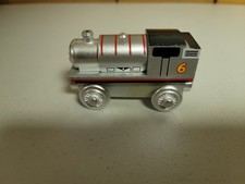 Thomas Wooden Railway Silver Percy Train Very good to Excellent Condition