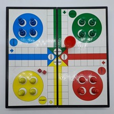 Travel Ludo Board Game Set - Folded Case for Travel & Storage
