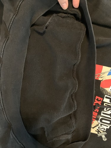 Sex Pistols Experience Mens Hoodie Pullover Sweatshirt Size XL Black 2 Sided - Picture 10 of 12