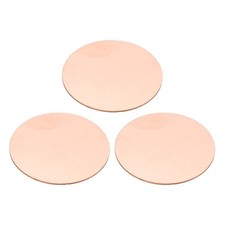 3 Pcs Metal Stamping Blanks, 30mm Round Stamping Tags, 0.5mm Thick, Copper Tone