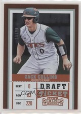 2017 Contenders Draft Picks Variation Ticket /99 Zack Collins (White Jersey) 0c2