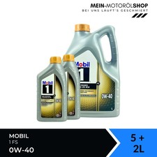 Mobil 1 FS 0W-40 VW Porsche Mercedes MB BMW LL 01 Motor&ouml;l 5+2 Liter = 7 Liter