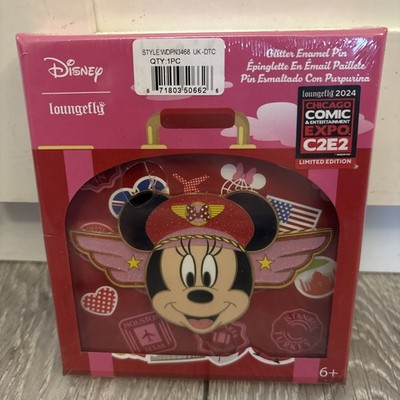 650 STCK. LOUNGEFLY DISNEY MINNIE MOUSE PILOT CHICAGO COMIC CON POP PIN ANSTECKER FUNKO