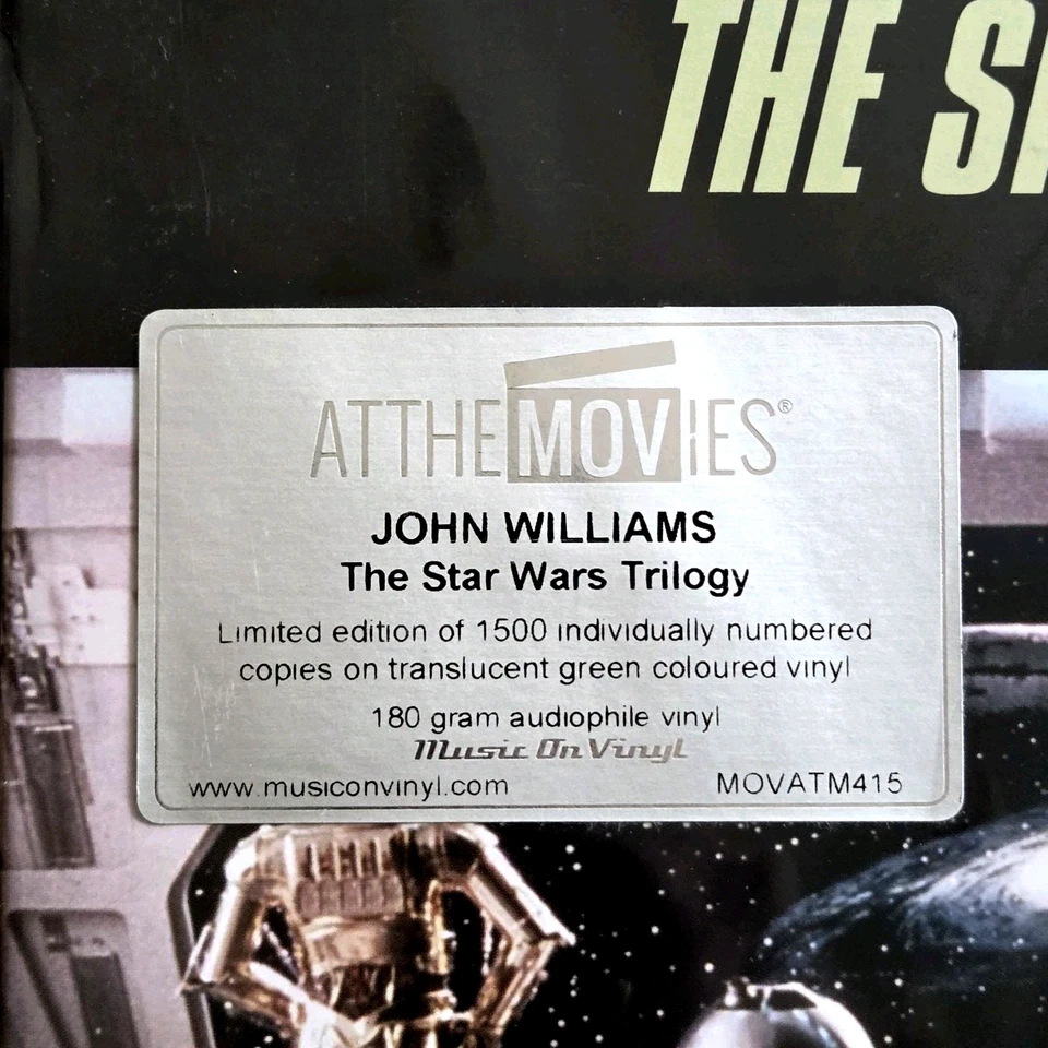 JOHN WILLIAMS "Conducts John Williams" STAR WARS TRILOGY SEALED GREEN 180g 2LP - Image 3 of 4