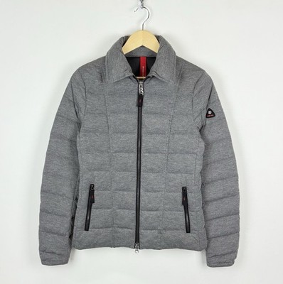 Bogner Individual Fire + Ice Full Zip Down Jacket Women s Size M Gray Quilt Top