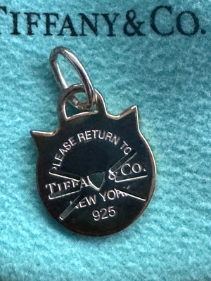 Tiffany & Co Return to Tiffany Cat Charm Sterling Silver 925 Rare