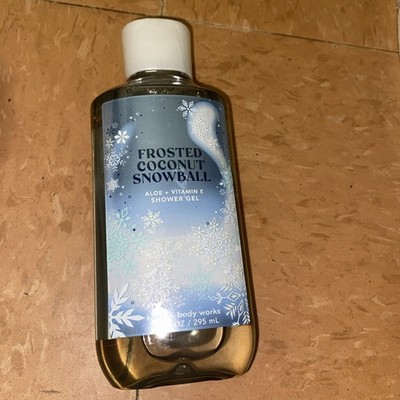 Bath Body Works '' Frosted Coconut Snowball''  Aloe Vitamin E Shower Gel NewUnopen
