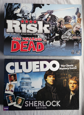 Cluedo Sherlock Edition + Risk The Walking Dead - Brettspiel Bundle