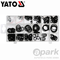 Yato O-RING Sortiment 225-Teilig Gummiring Dichtringe Dichtung Dichtungssatz