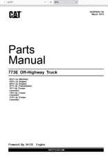 CAT Caterpillar 773E Off Highway Truck KEG1-Up Parts Catalog Manual PDF USB