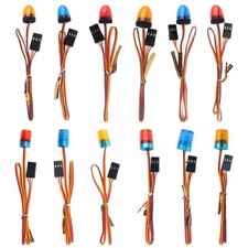 Lampada Luci Flash LED con Strobing-Blasting/Lampeggiante/Rotazione per Auto 1:14 RC
