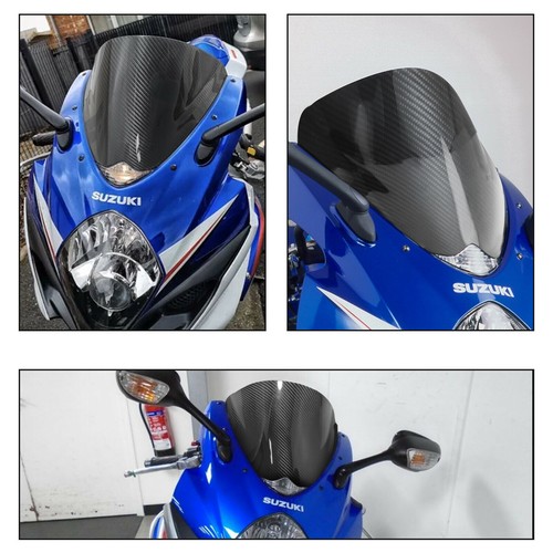 100% Real 3K Dry Carbon Fiber Windshield Windscreen For 2008 Suzuki GSXR 1000 K8 - Picture 11 of 12