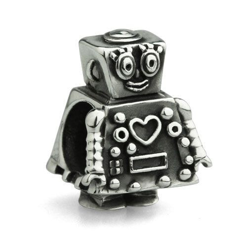 New Jewelry Ohm Beads Darlie the Robot Sterling Silver Bead - Picture 1 of 1