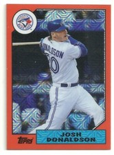  2017 TOPPS BASEBALL - JOSH DONALDSON - SILVER PACK CHROIME - ORANGE PARALLEL 