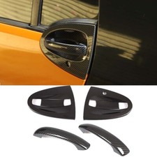 For Smart Fortwo 09-15 Carbon Fiber Style Outside Handle Door Bowl Set Trim For Smart Fortwo 09-15 Carbon Fiber Style Outside Handle Door Bowl Set Trim