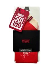 Levi's Levis Nwt 501 150th Red & Cream 100% Cotton Cowboy Bandana