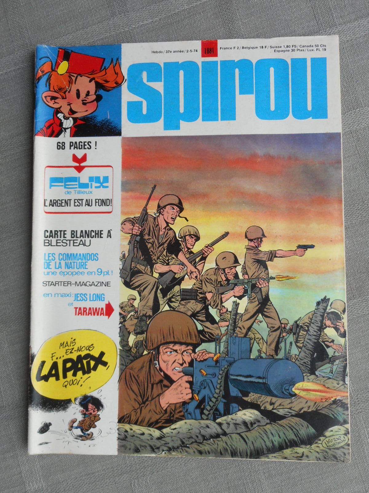 Spirou Weekly No. 1881 Good Condition With Classic Supplement Dupuis