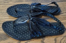 MOSCHINO Cheap And Chic Genuine Black Womens Sandals EU 38 8 7.5 ITALY