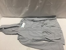 J527 Eden Society June Cargo Jacket Light Grey Womens Size Small - Very Nice!