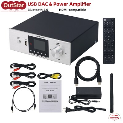 RCC_AMP5.1 USB DAC & 450W Power Amplifier 5.1-CH f/ Independent Channel & Power