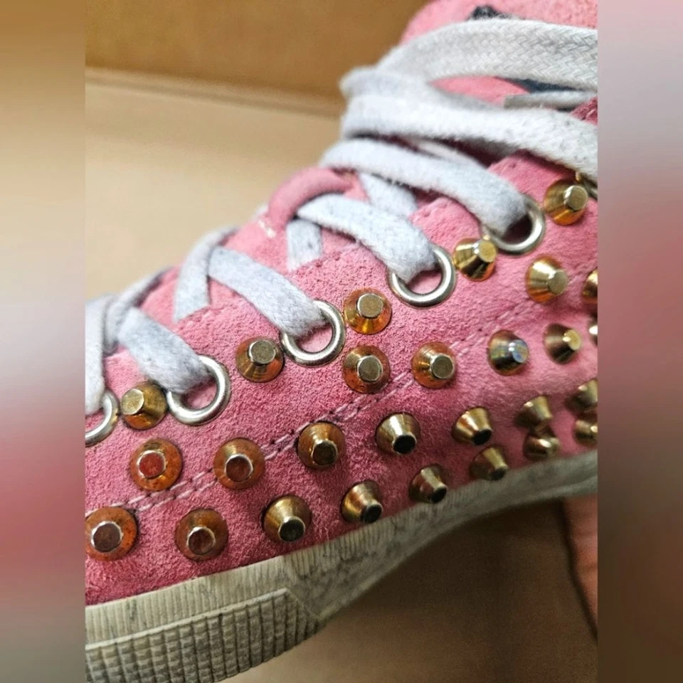 Metal Gienchi SUEDE TRAINERS - Image 4 of 4