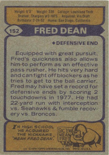 1979 Topps Football Cards Varying Conditions - You Pick (1-199) - Picture 257 of 334