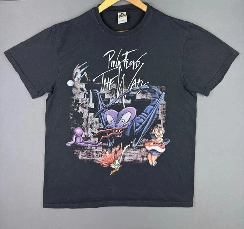 Y2K Pink Floyd The Wall Album Tour Concert Rare Art Vintage vintage concert t-shirt, vintage, size L, single stitch, B+ condition