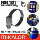 Mikalor Hose Clamps W3 Worm Drive Stainless Steel Air Hose Clips Car Fuel Pipe