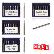 Dental Carbide Bur Friction Grip FG Round 557 330 For High Speed Handpiece