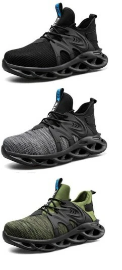 Scarpe da lavoro unisex 42 verde uomo donna con punta d'acciaio - Immagine 3 di 3