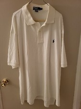 Polo Ralph Lauren Mesh Polo Shirt Mens Big  Tall 2XB White Pony NWT