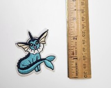 Vaporeon Patch Pokemon Embroidered Iron On Applique 2.40" X 2.13"