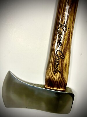 Oakwedge III Rone Creek 3.5LB WoodBurnt Axe 30'' American Hickory Handle 