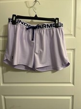 New Girls' Under Armour Play Up Shorts Purple Size M 1363372