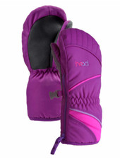 HEAD Junior Ski Mittens in Purple, Size XS