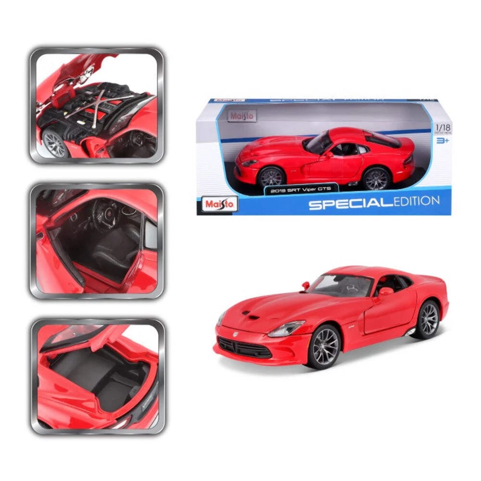 10-31128 RD Bburago Maisto - Dodge SRT Viper GTS (2013), rossa - 1:18 - Immagine 3 di 4