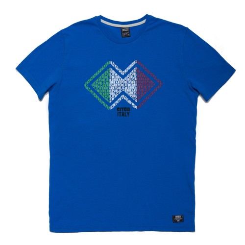 T-SHIRT Uomo ERREA REPUBLIC Mod. DUSTIN Colore AZZURRO + bandiera ITALIA |  eBay