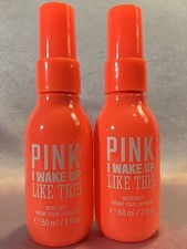 2 VICTORIA'S SECRET PINK I WAKE UP LIKE THIS MOOD MIST FRAGRANCE BODY SPRAY 2 OZ