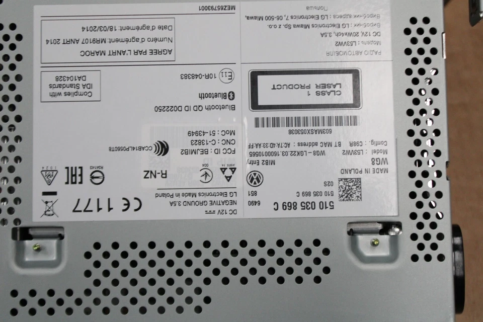 VW Golf Sportsvan 510 Composizione Colore Radio SD MIB2 Bluetooth Che 510035869 - Immagine 3 di 4