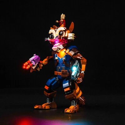 LocoLee LED Licht Kit für Lego 76282 Rocket & Baby Groot Kreative Beleuchtung