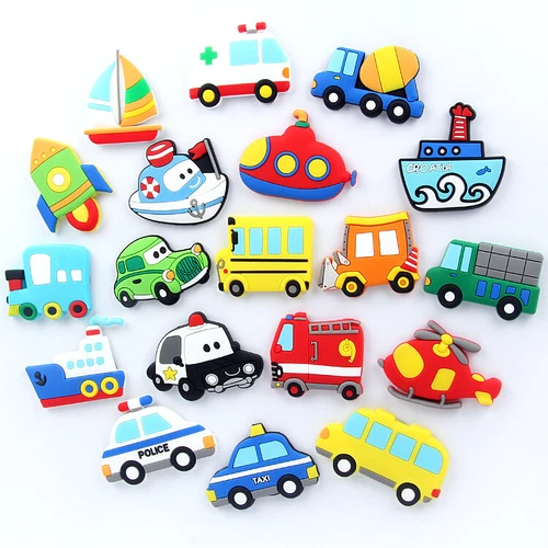 Cute Cartoon 8 Pcs Soft Kids Education Cars Fridge Magnets Whiteboard Sticker - Picture 4 of 7