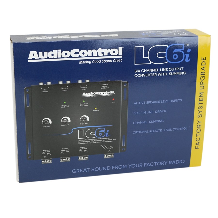 AUDIO CONTROL LC6i / 6 CH LINE OUT CONVERTER w/ INTERNAL SUMMING ...