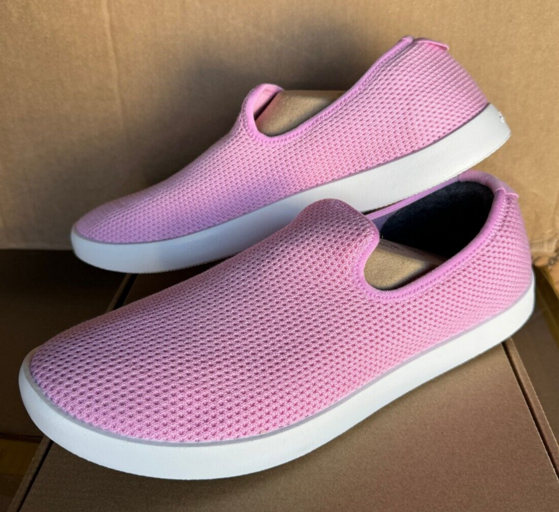 NEW ALLBIRDS TREE LOUNGER BUOYANT PINK SLIP ON SHOES LOAFERS  display picture 1