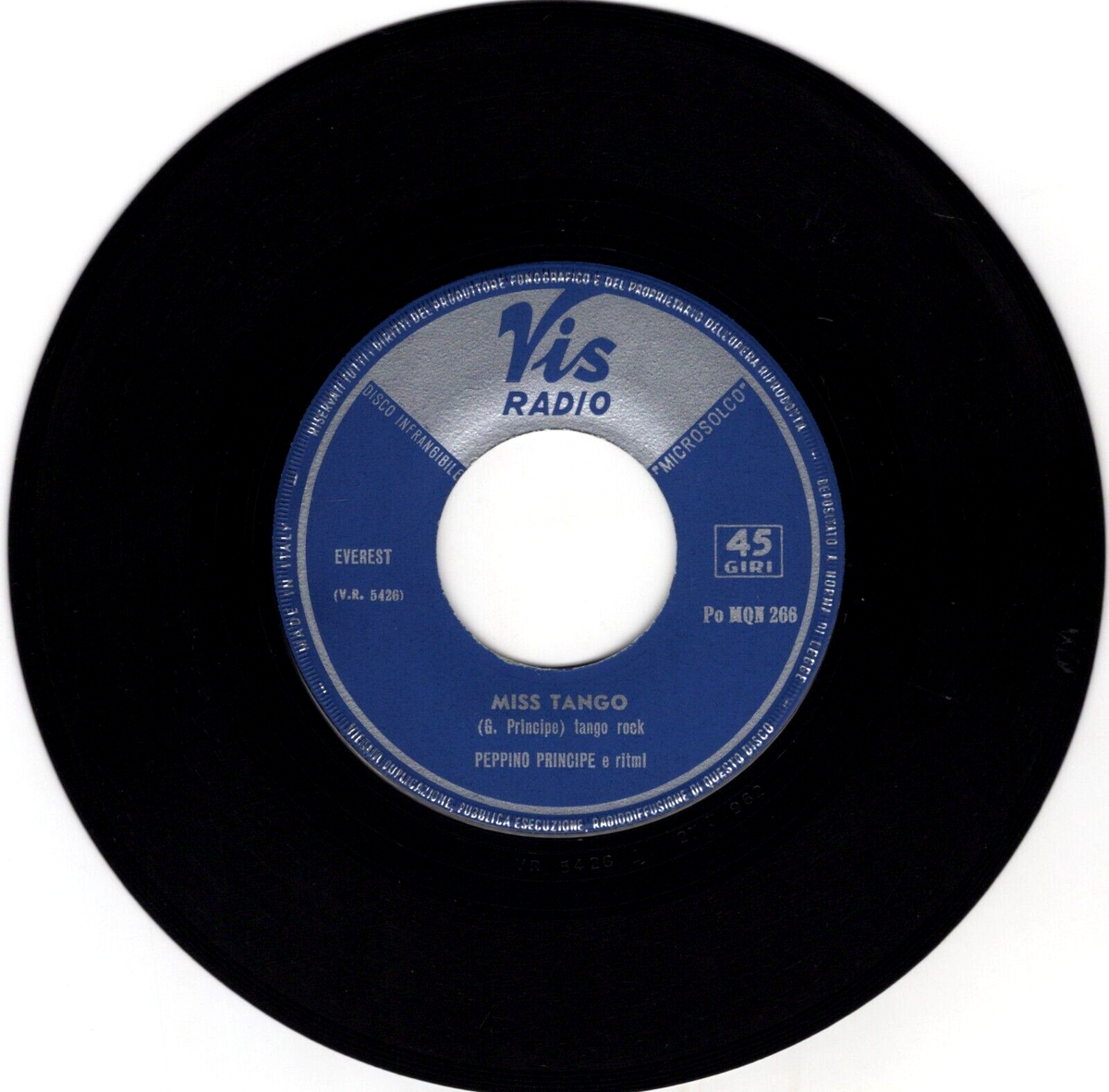 Peppino Principe - Miss Tango 1962 Vis Radio Italy Accordion Pop